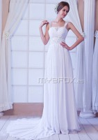 Vestido de chifón con corte A FHCW00403-E